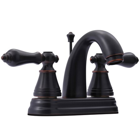 Fauceture 4" Centerset Bathroom Faucet W/ Pop-Up, Naples Bronze FSY7616AL